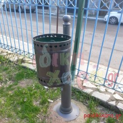 Μεταλλικός κάδος απορριμμάτων (επιστύλιος)